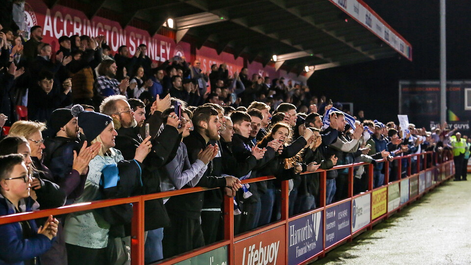 Posh Fans at Accrington Stanley