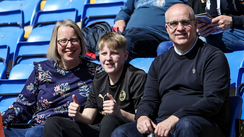 Posh Fans at Shrewsbury