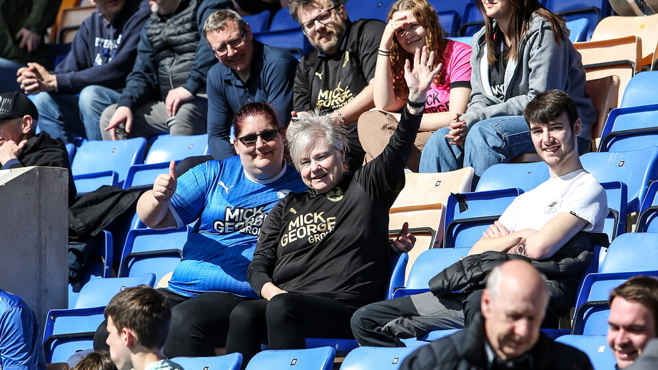 Posh Fans at Shrewsbury