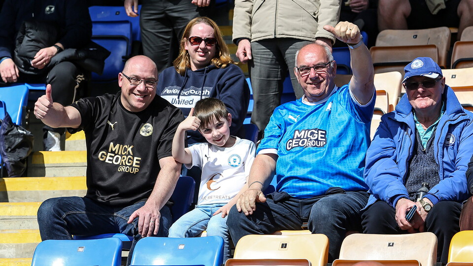 Posh Fans at Shrewsbury