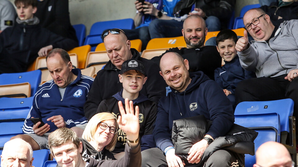 Posh Fans at Shrewsbury