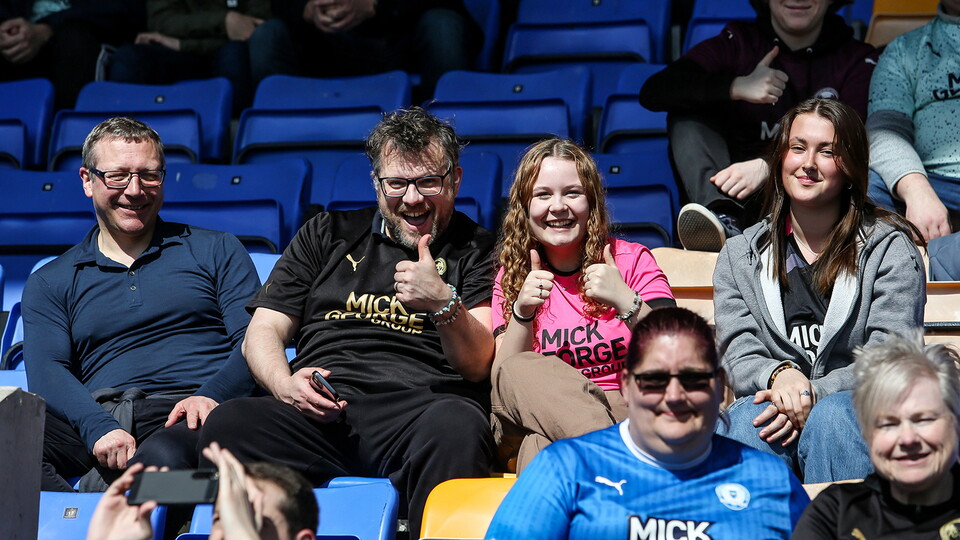 Posh Fans at Shrewsbury