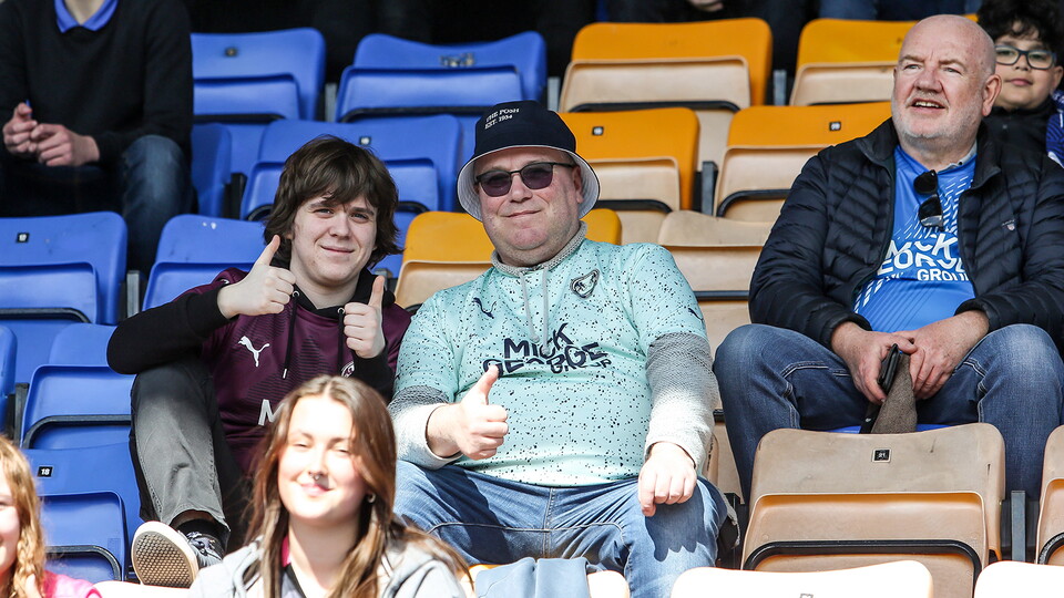 Posh Fans at Shrewsbury