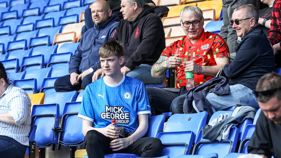 Posh Fans at Shrewsbury