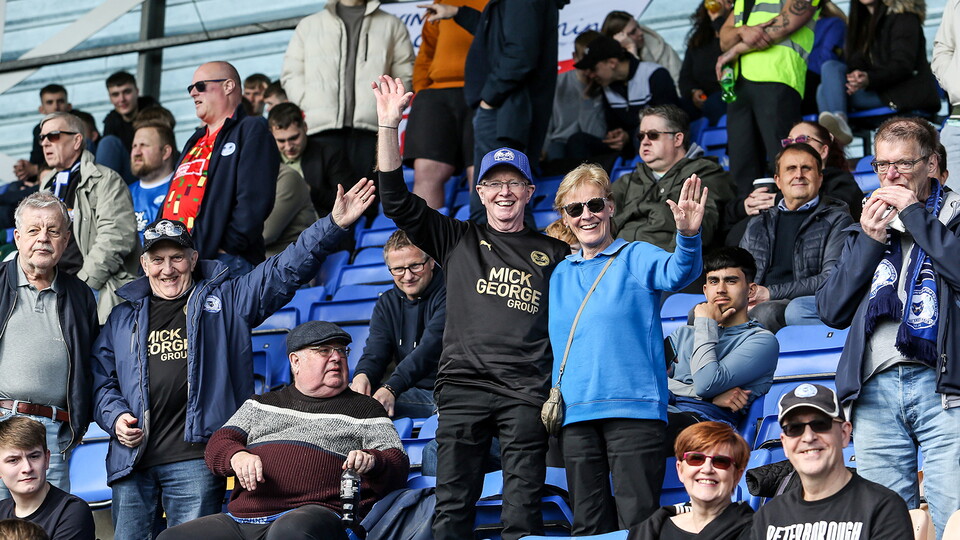 Posh Fans at Shrewsbury