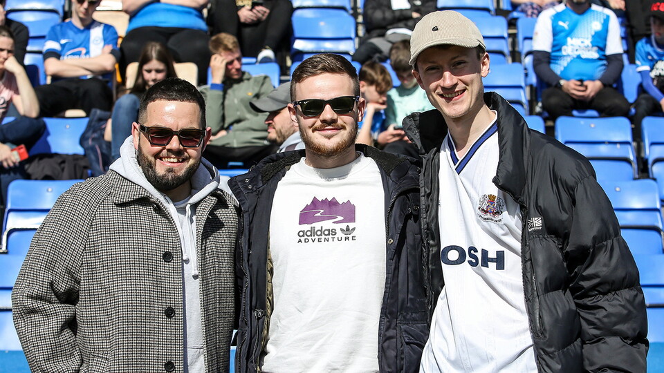 Posh Fans at Shrewsbury