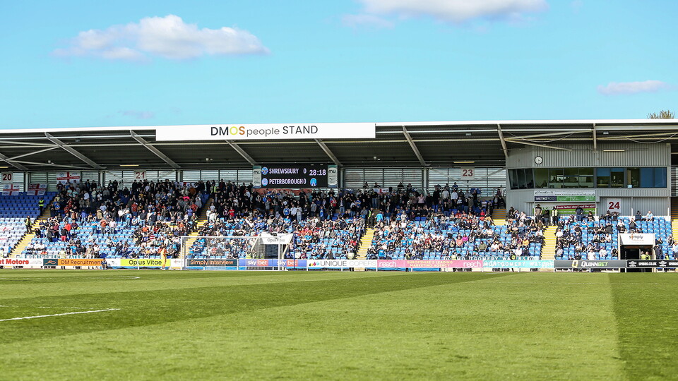 Posh Fans at Shrewsbury