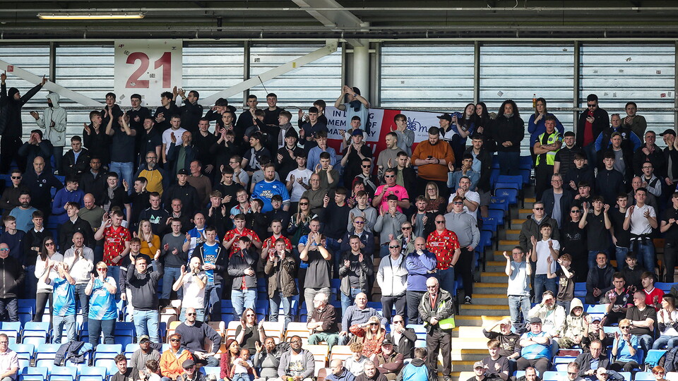 Posh Fans at Shrewsbury