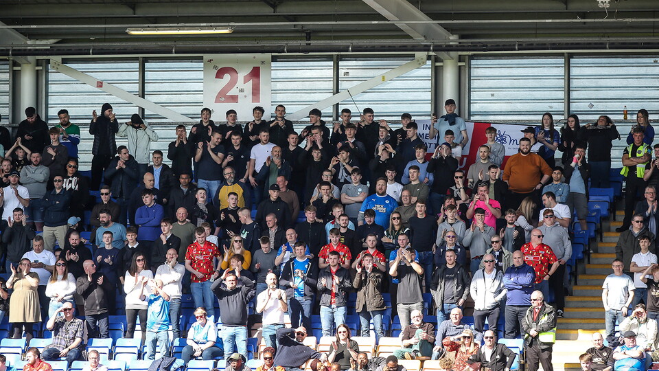 Posh Fans at Shrewsbury