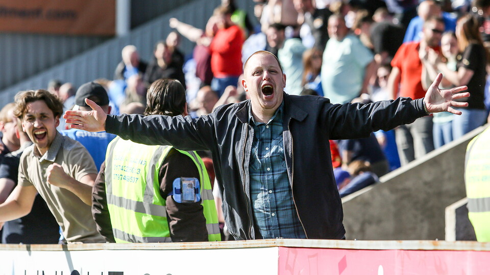 Posh Fans at Shrewsbury