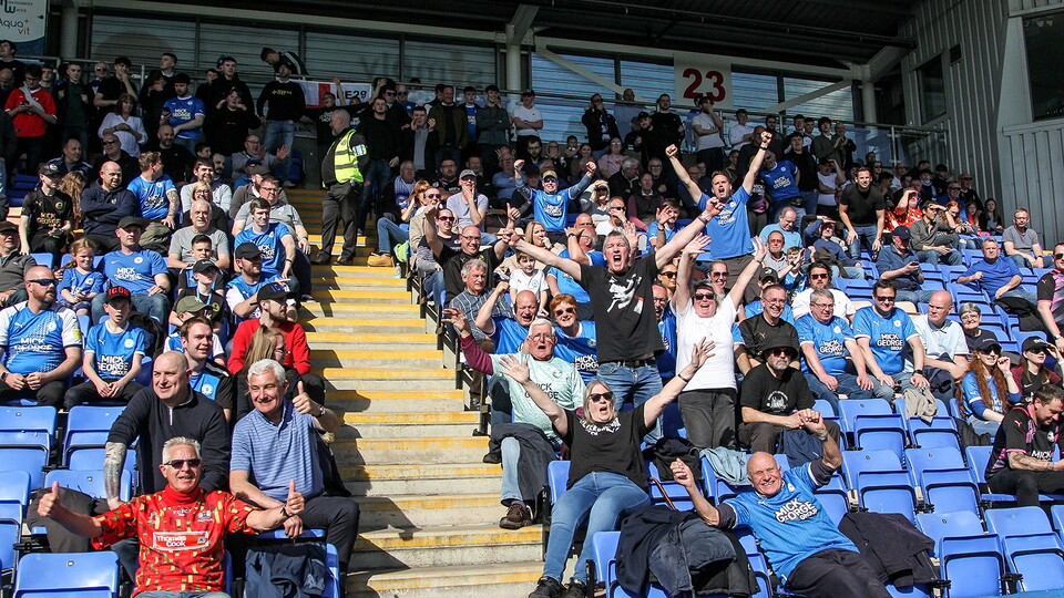 Posh Fans at Shrewsbury