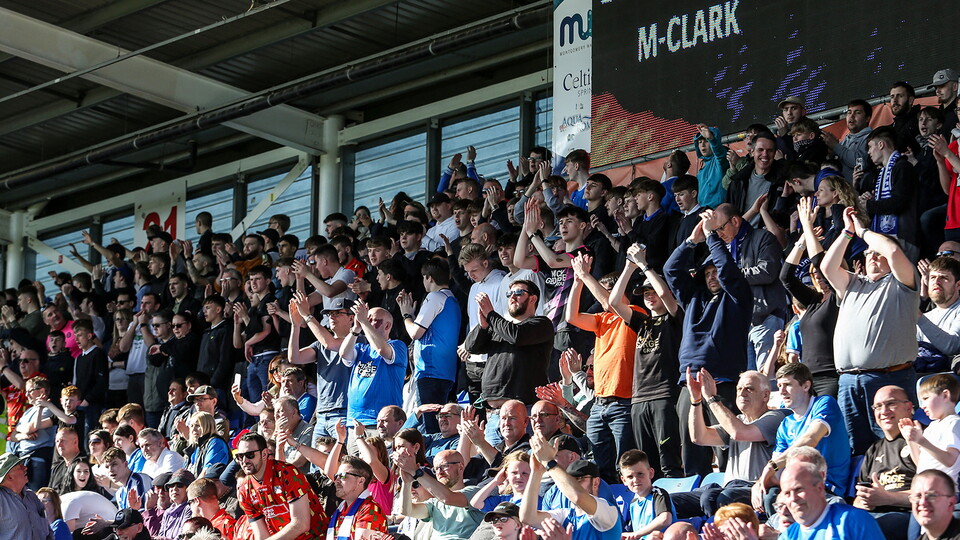Posh Fans at Shrewsbury