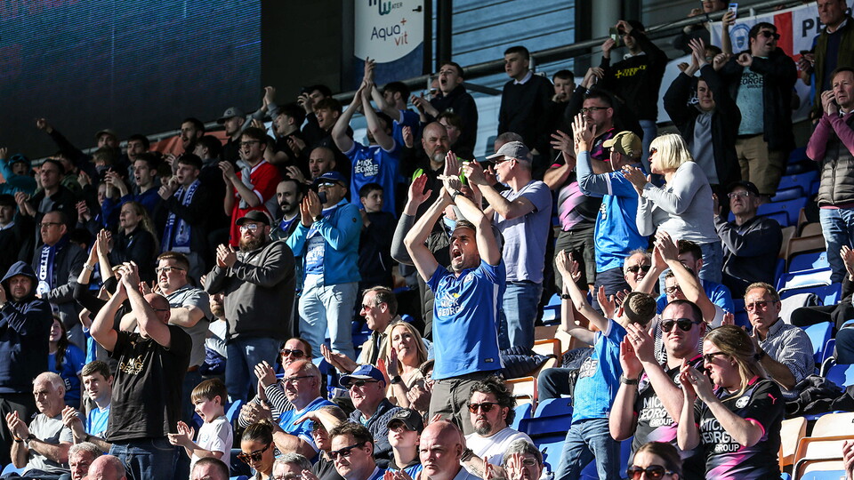Posh Fans at Shrewsbury