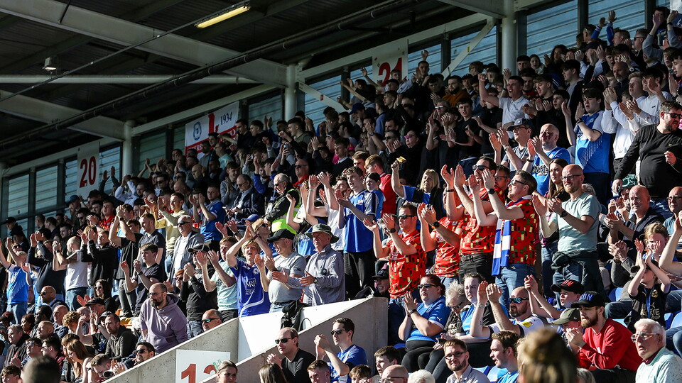 Posh Fans at Shrewsbury