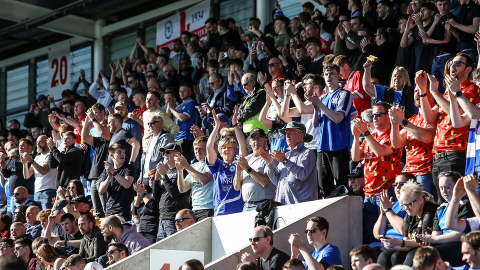 Posh Fans at Shrewsbury