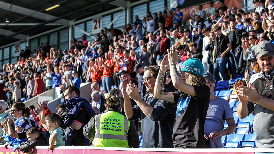 Posh Fans at Shrewsbury