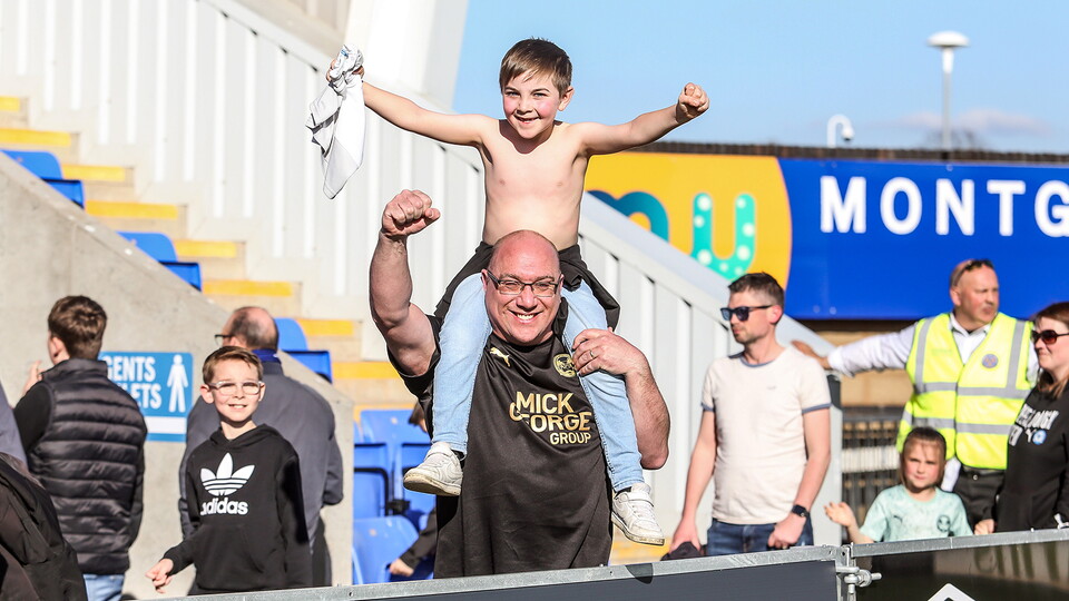Posh Fans at Shrewsbury