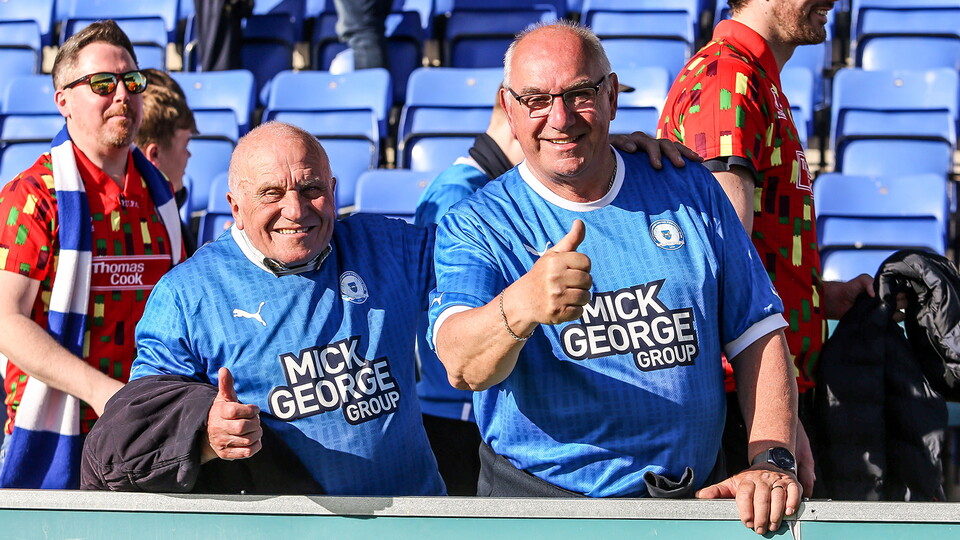 Posh Fans at Shrewsbury