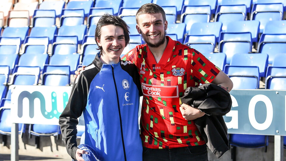 Posh Fans at Shrewsbury
