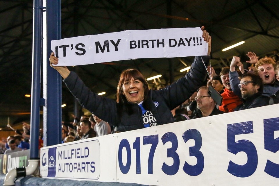 Posh Fans v Sheffield Wednesday