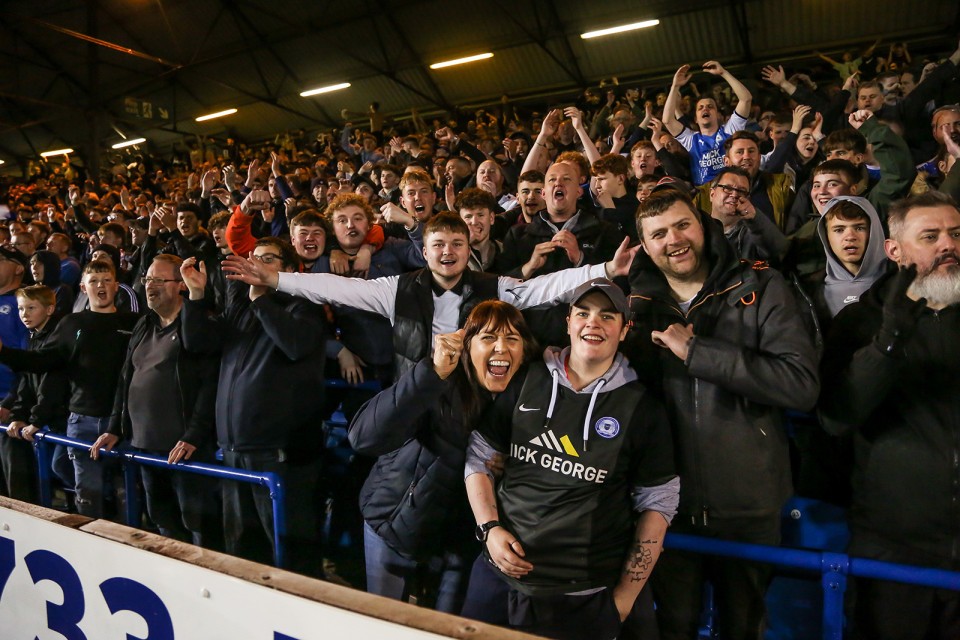 Posh Fans v Sheffield Wednesday