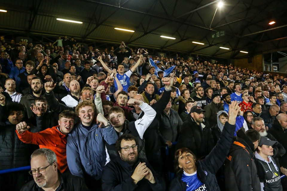 Posh Fans v Sheffield Wednesday