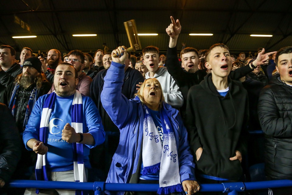 Posh Fans v Sheffield Wednesday