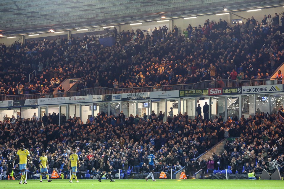 Posh Fans v Sheffield Wednesday