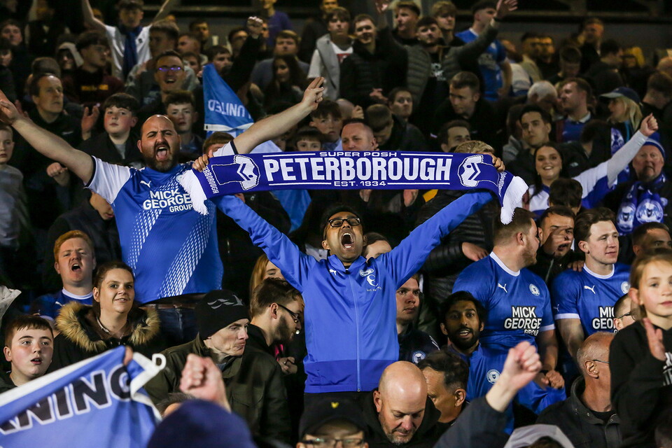 Posh Fans v Sheffield Wednesday
