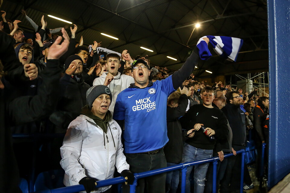 Posh Fans v Sheffield Wednesday