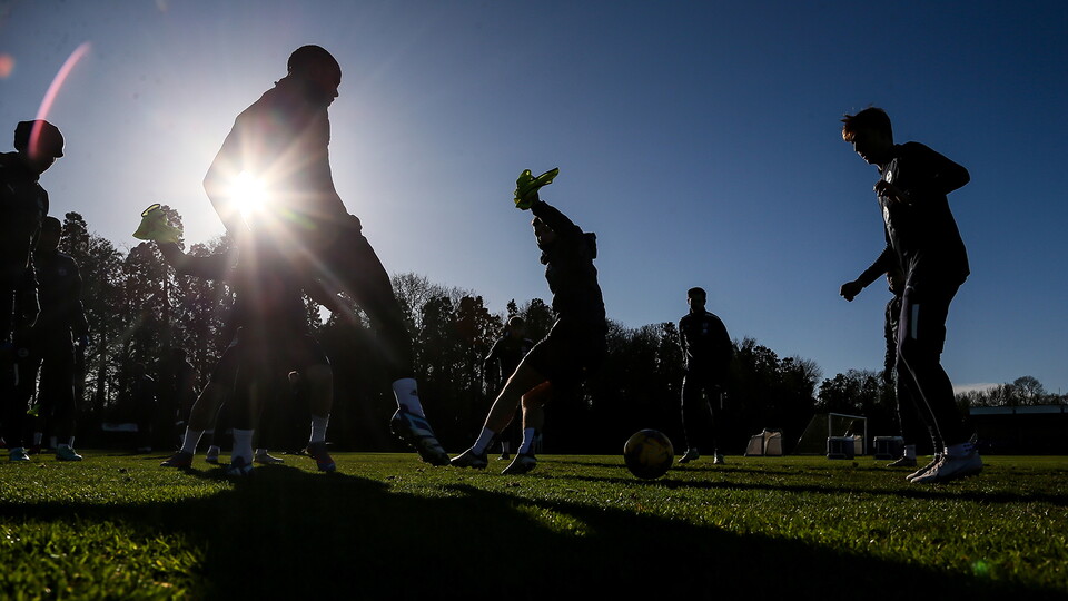 Training Ahead Of Shrewsbury Clash