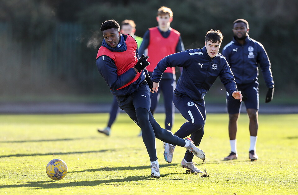 Training Ahead Of Shrewsbury Clash