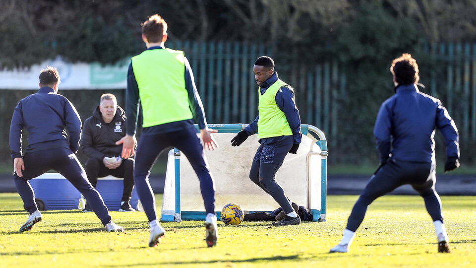 Training Ahead Of Shrewsbury Clash