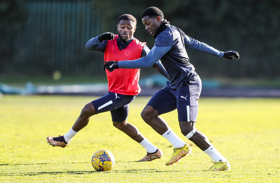 Training Ahead Of Shrewsbury Clash