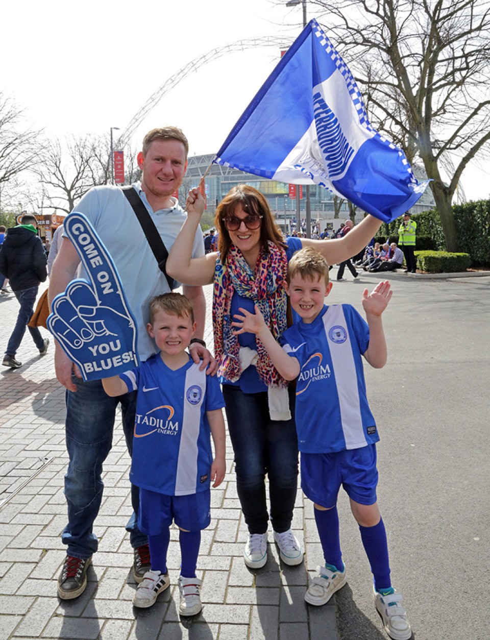 Posh fans at Wembley