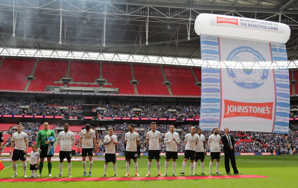 Posh win the Jonhstone's Paint Trophy Final in 2014