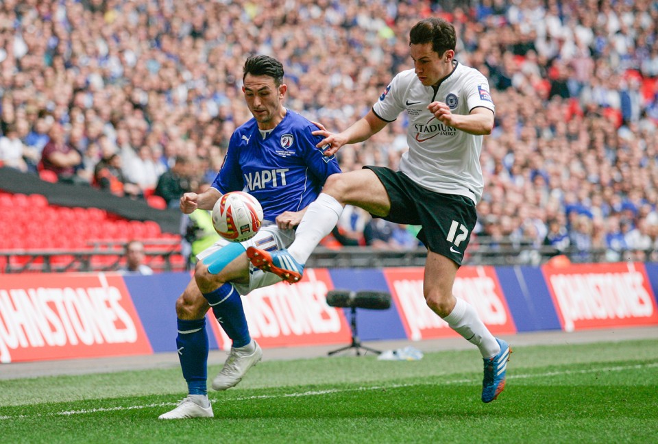 Posh win the Jonhstone's Paint Trophy Final in 2014