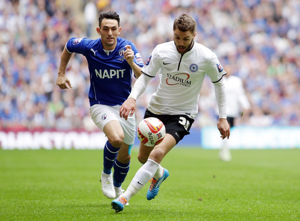Posh win the Jonhstone's Paint Trophy Final in 2014