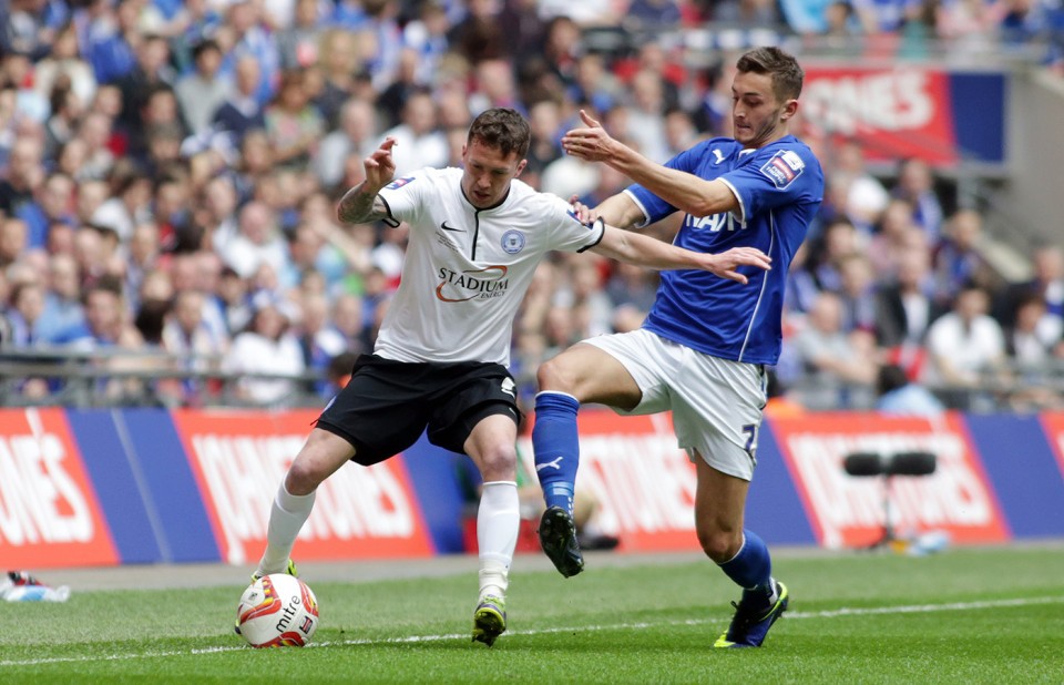 Posh win the Jonhstone's Paint Trophy Final in 2014