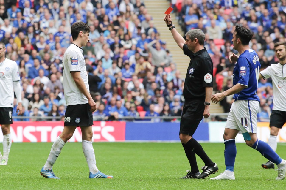 Posh win the Jonhstone's Paint Trophy Final in 2014