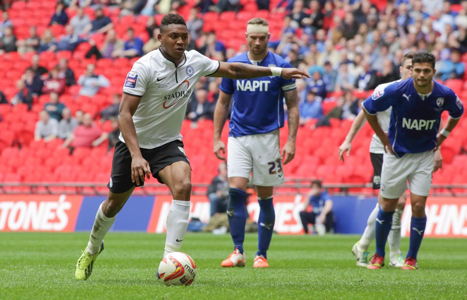 Posh win the Jonhstone's Paint Trophy Final in 2014