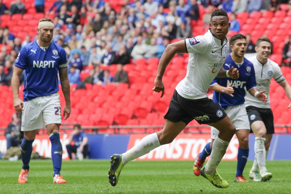 Posh win the Jonhstone's Paint Trophy Final in 2014