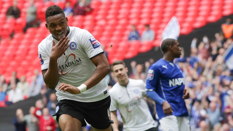 Posh win the Jonhstone's Paint Trophy Final in 2014