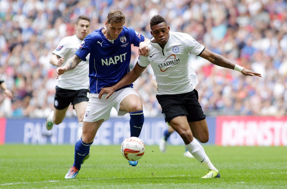 Posh win the Jonhstone's Paint Trophy Final in 2014