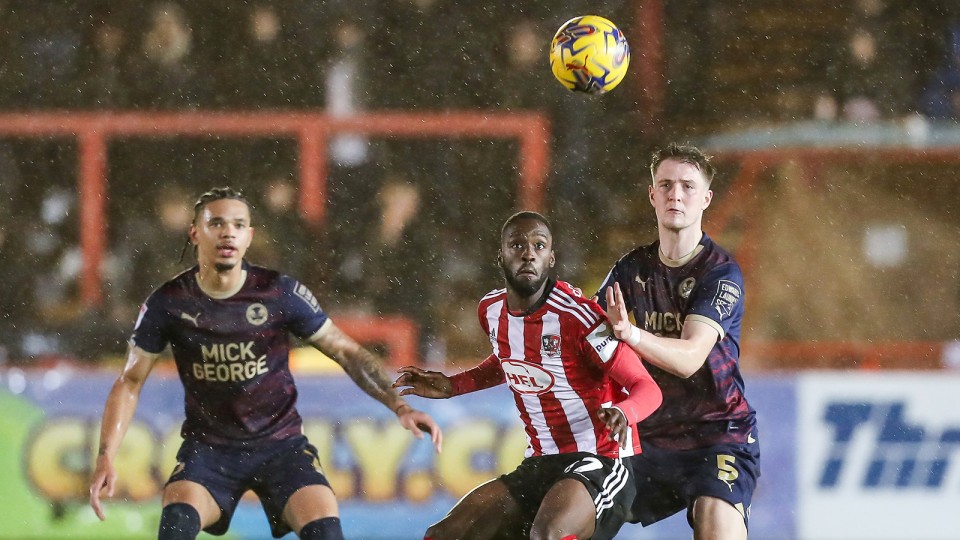 Mo Eisa in action against Posh