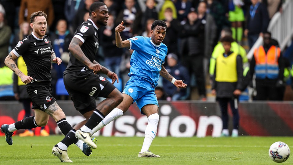 Posh v Bolton Wanderers