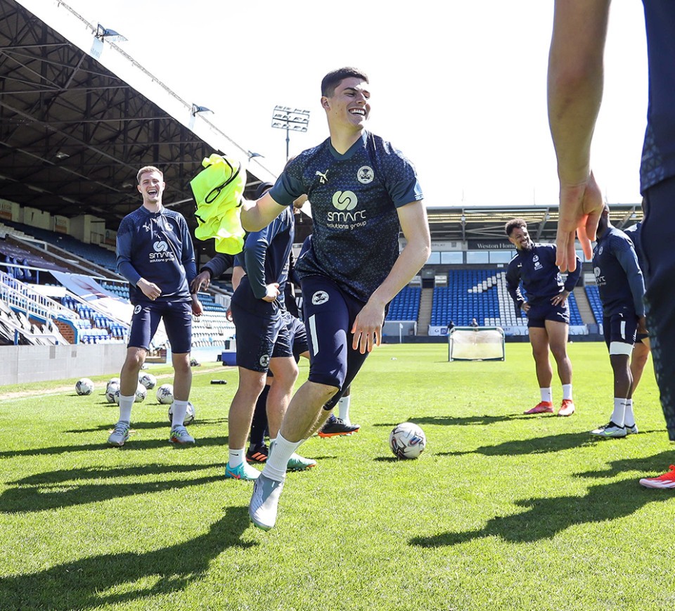 Training Ahead Of Play-Off First Leg