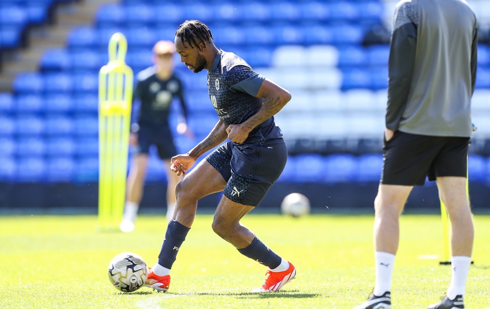 Training Ahead Of Play-Off First Leg