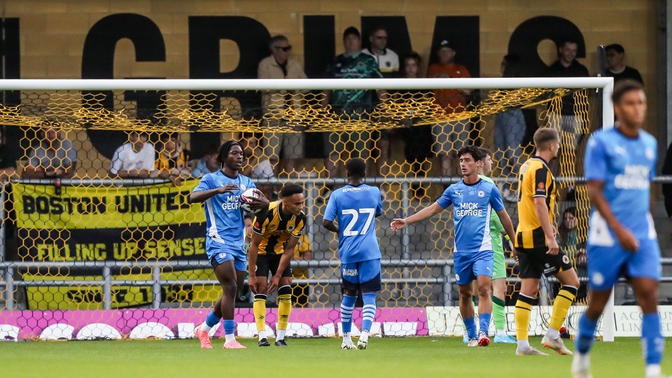 Boston United v Posh