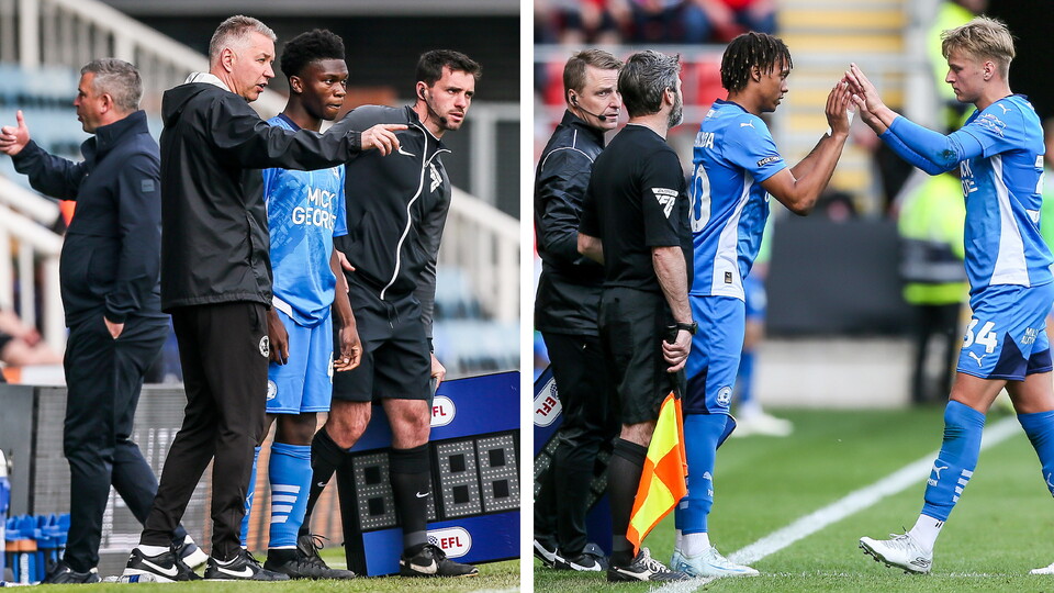 Bolu Shofowoke and Andre Changunda come on for the senior debuts